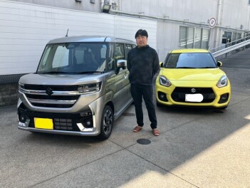 スペーシアカスタムご納車させて頂きました！